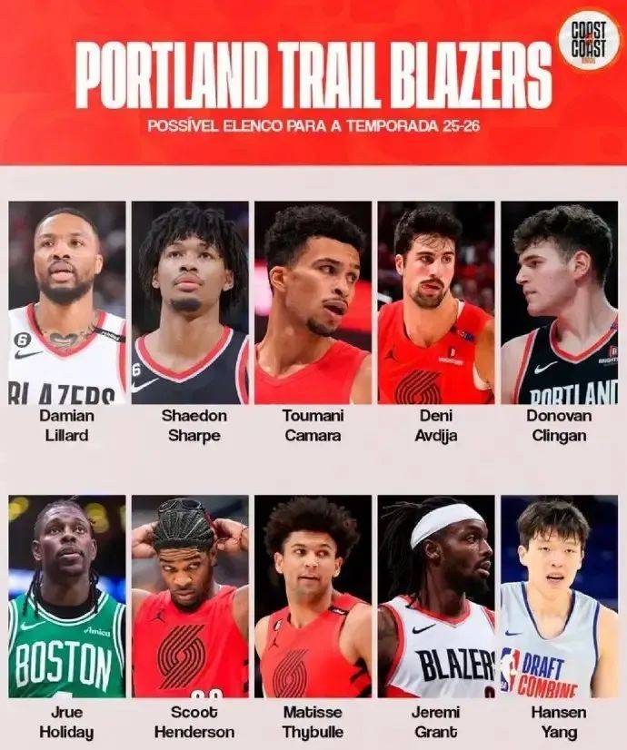 爱游戏体育官网-NBA｜开拓者17人大名单敲定：霍勒迪、利拉德、杨瀚森领衔