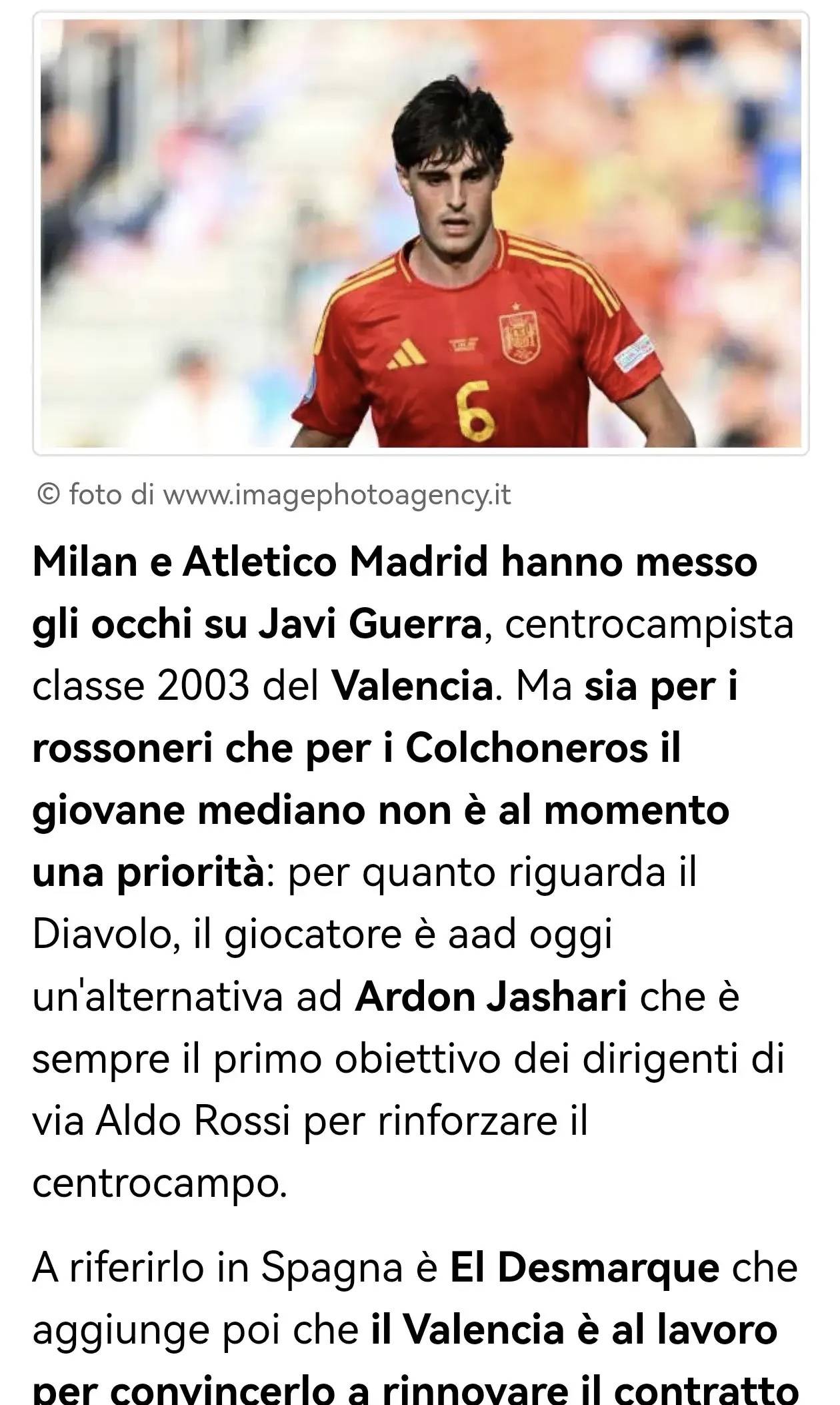 爱游戏体育官网-西甲媒体透露：巴伦西亚劝说哈维格拉续约，米兰只将其列为备选目标