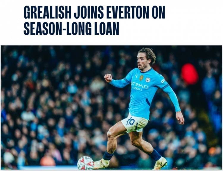 爱游戏体育首页-曼城官方：格拉利什25/26赛季租借加盟埃弗顿，祝愿他一切顺利