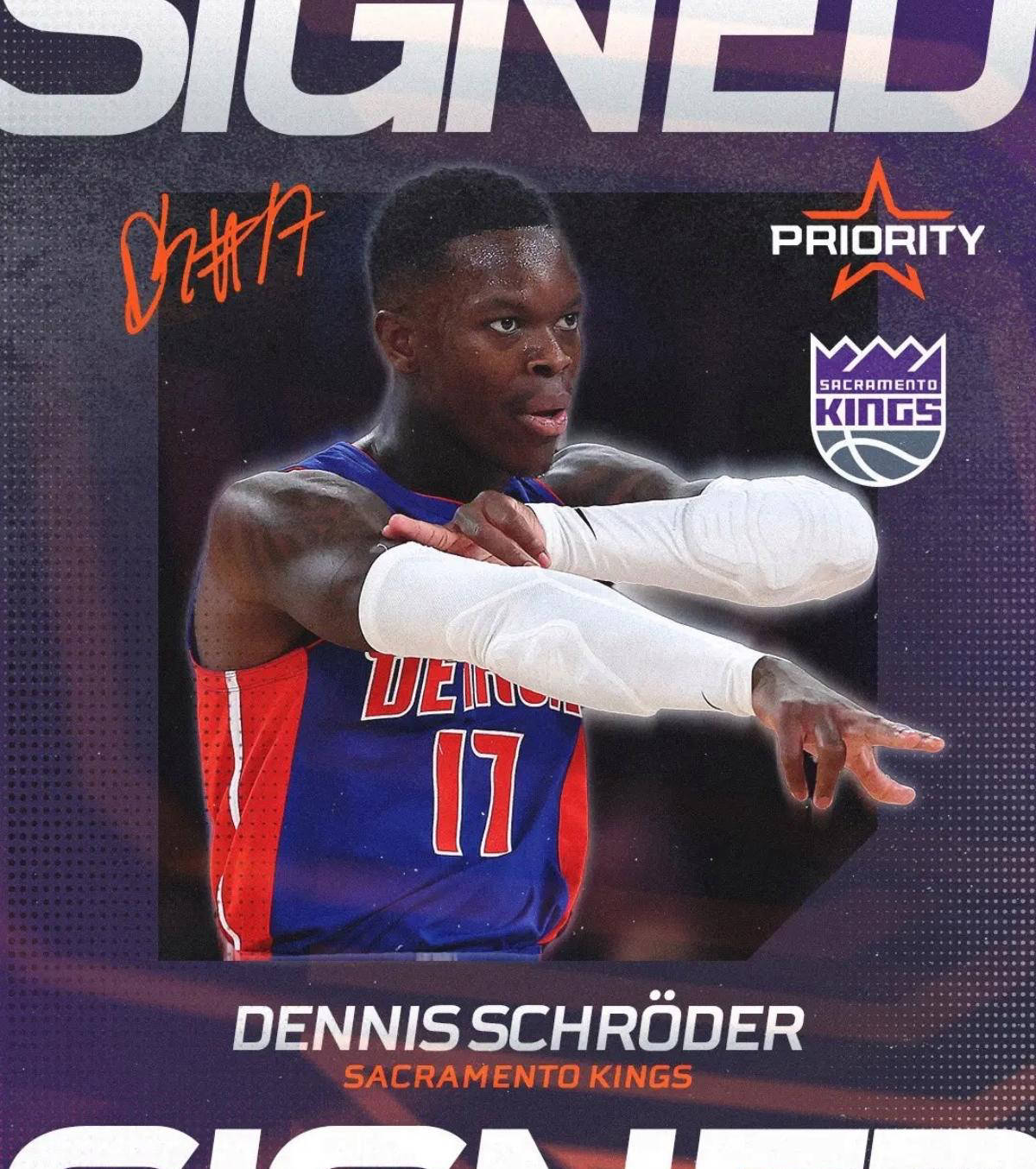 爱游戏体育网址-丹尼斯施罗德正式签约萨克拉门托国王，合同价值4500万美元